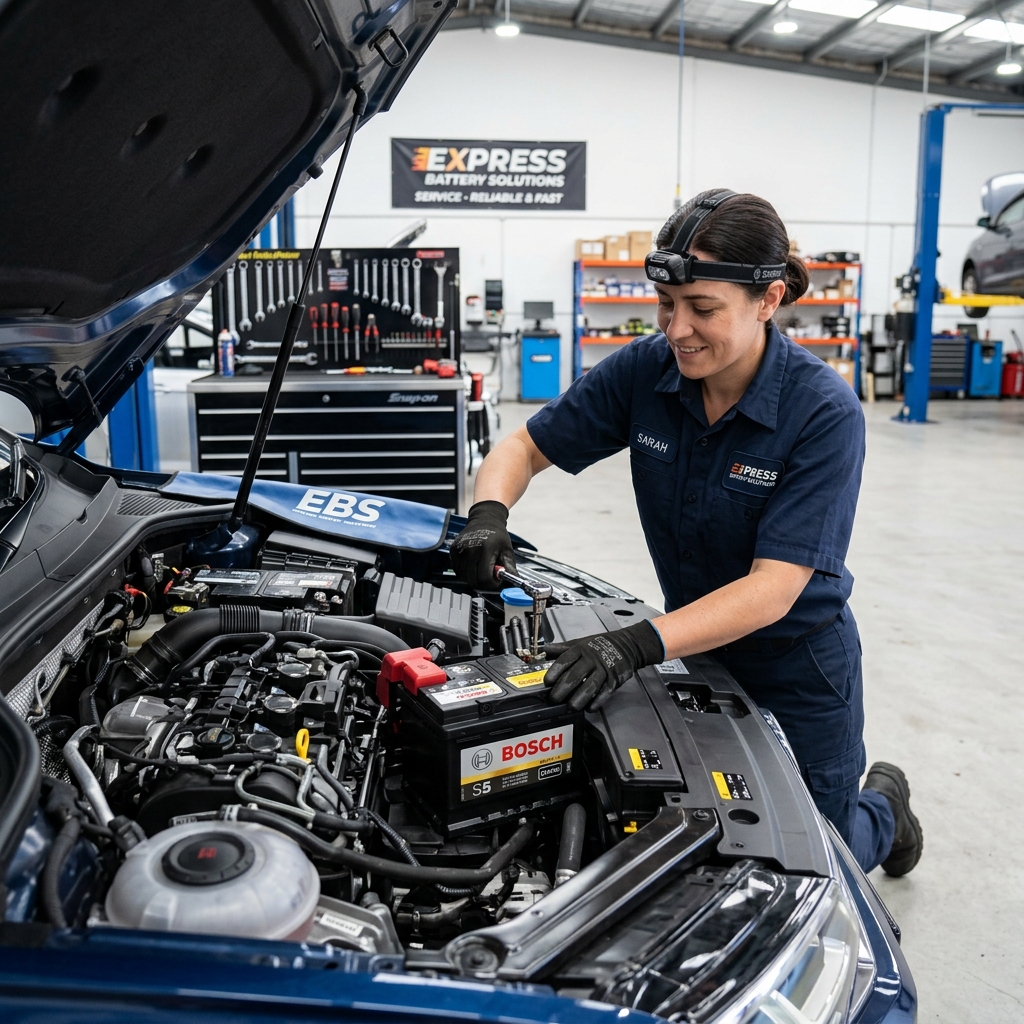 Car battery replacement service