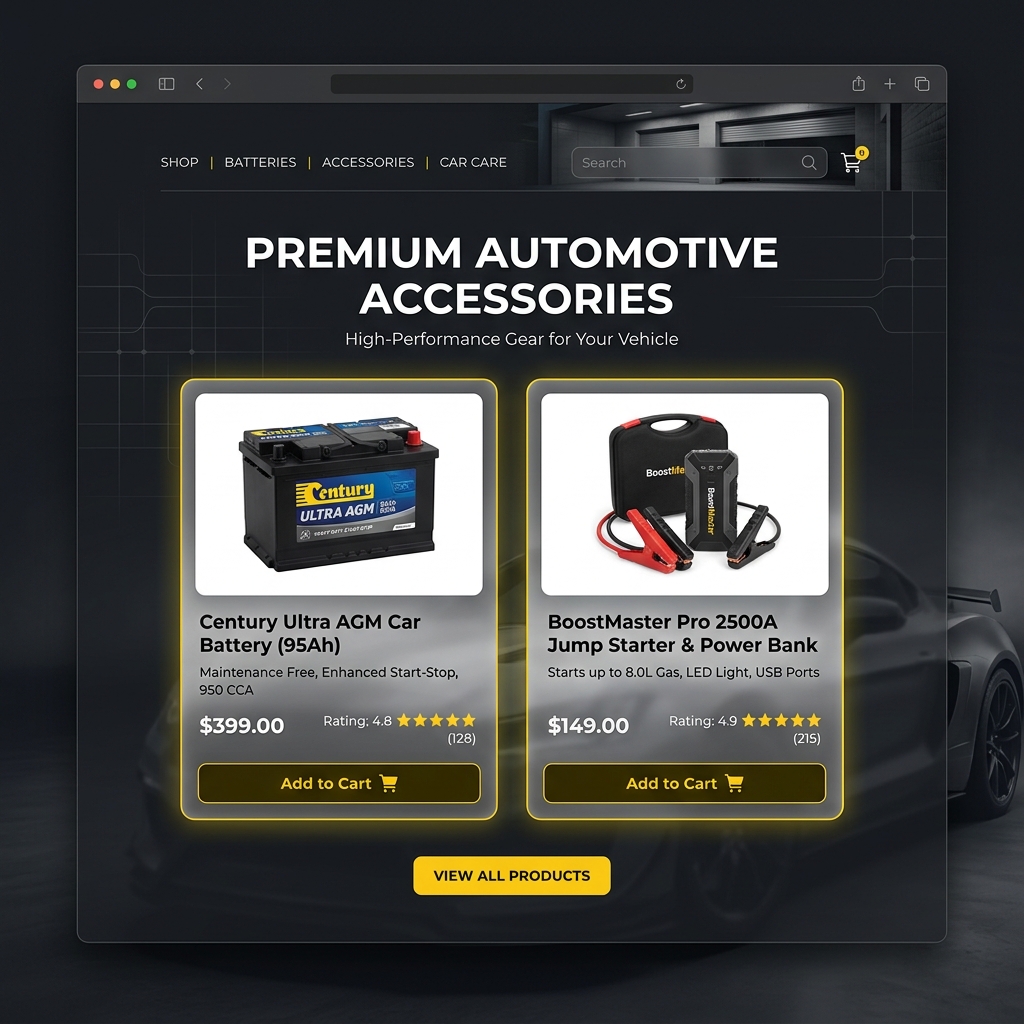 Automotive ecommerce shop